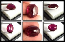 Naturel 15.25 CT Burma Rubis Rouge Juillet Naissance Ovale Cabochon Certifié