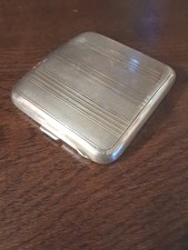 Etui Boite Cigarette De Poches Ancien Argent Massif