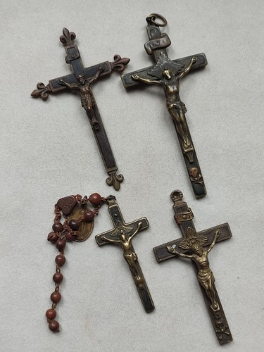 Lot grandes croix pendentifs - lot, 4