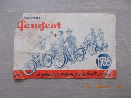 Peugeot vélomoteur 1935 - vélomoteur, /