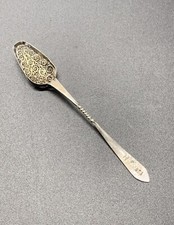 Ancienne Cuillère En Argent Russe XVIII XIX Eme Olive Sucre Saupoudré Russian