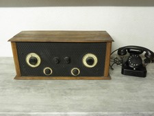 antique TRF tsf valve Receiver Tube Radio tsf lamp old rare vintage wood 