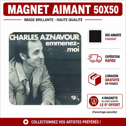 Magnet frigo charles aznavour - frigo,