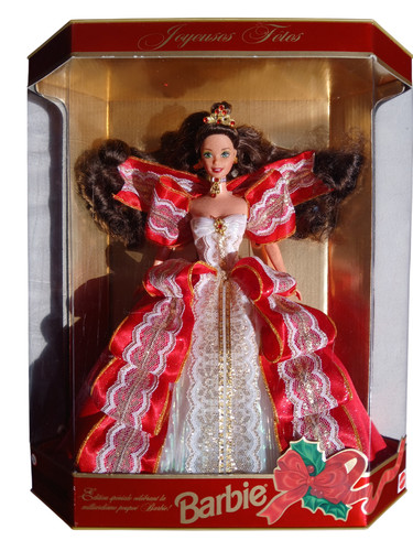 Poupée barbie noël joyeuses - barbie,