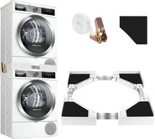 Zikenis Kit Superposition Lave Linge Seche Universel, Support... 