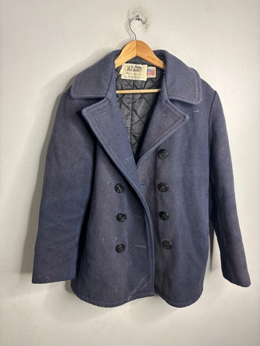Schott pea coat mens - schott, navy