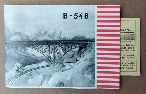 Faller 548 notice - b-548,