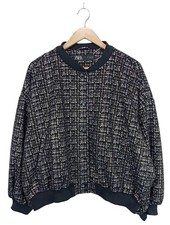 ZARA Blouson aviateur Dames Veste T EU 40 noir-blanc style décontracté