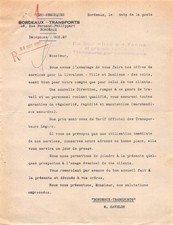 FACTURE  1948 VELO REMORQUES BORDEAUX TRANSPORTS A BORDEAUX