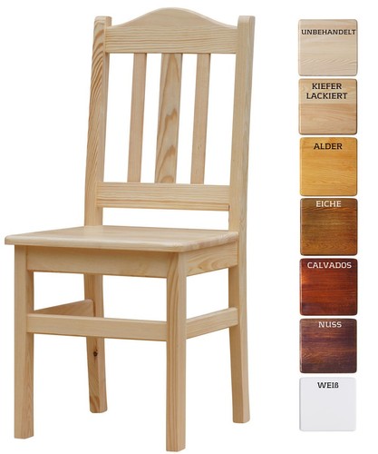 Chaise bois pin massif - pin,