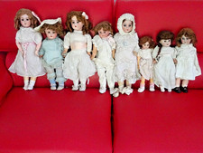 8 poupées anciennes ,tete en porcelaine, HALBIG  etc XIXe