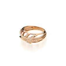 Bague Thierry Mugler Plaquée or rose avec Zirconium T21201PZ. T.54. 89,00€ Neuve