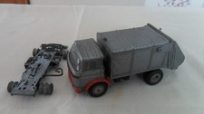 JOUET ANCIEN JRD CAMION MINIATURE POUBELLE BERLIET GAK RELAXE 1/43  A  RESTAURER