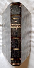 Manuel Roret des Jeux de Calcul et de Hasard par Lasserre ed Roret 1853