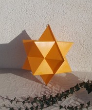 ANCIENNE ETOILE VINTAGE JAUNE SUSPENSION