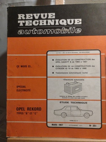 Revue technique automobile - revue,