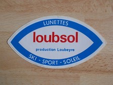 Autocollant / sticker Lunettes LOUBSOL Ski, sport, soleil