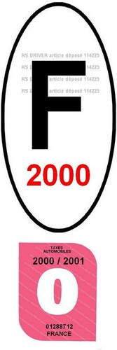 Vignette pare brise 2000 - pare, +