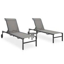 Lot de 2 Chaises Longues avec