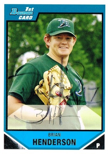Brian henderson signed auto - henderson,