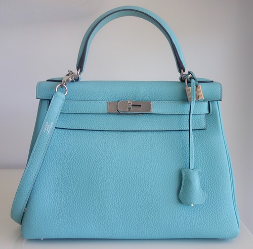 Sac hermes kelly bleu - sac, atoll