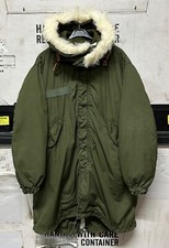 GENUINE US ARMY VIETNAM M-1965 M65 FISHTAIL PARKA MANS 1973 SUPER EX !!! X-SMALL