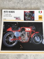 Moto Morini 175 Jean-Pierre Beltoise 1964 Carte moto Collection Atlas Italie