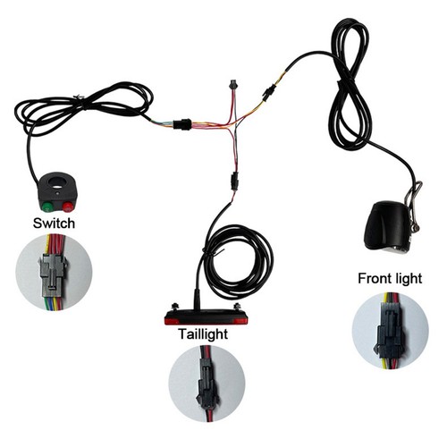 60v ebike lampe tête - 12-60v,