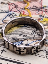 Bague patriotique croix croix de fer 1. Poinçon rond de la Coupe du monde