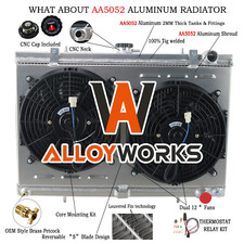 3 Rangées Radiateur Shroud