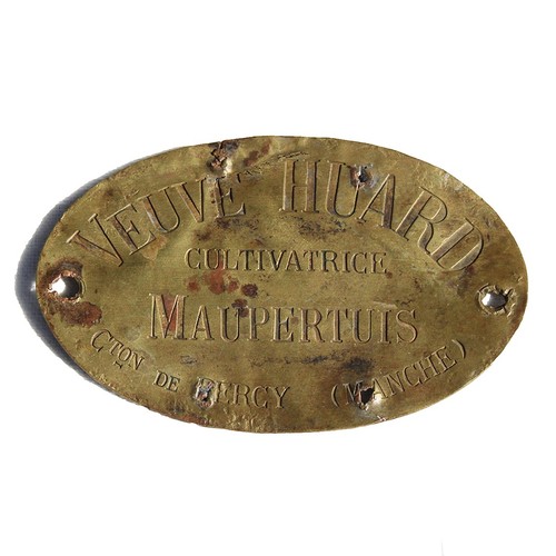 Ancienne plaque charrette - de,