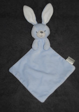 🍀Doudou Plat Lapin Bleu