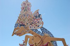 Magnifique marionnette chinoise, théatre des ombres Chinoise personnage ciselé