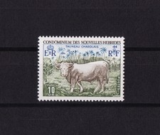 Nouvelles-Hébrides  Francaise  taureau Charolais   num:  408  neuf **