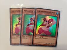Yugioh -- 3x Aquaactress Guppy -- DRL2-EN040, 1st Edition, Super Rare, Unplayed 