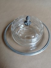 Ancien beurrier cristal argent, Pot à caviar !