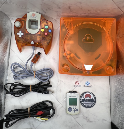 Sega dreamcast clear orange - dreamcast,