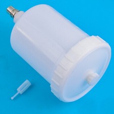 Plastic HVLP Paint Cup Pot Fit For SATA Spray Connector Jet Paint Sprayer A2