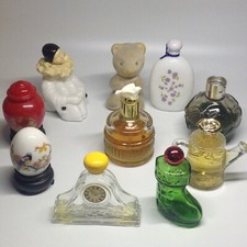 AVON vintage Lot de 10 flacons parfums anciens  de 12 à 5 cm - Vide ou plein