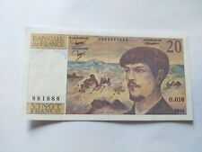 France billet 20 francs type Debussy 1980-1997