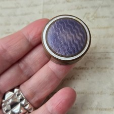 Boite Poudrier en Email Mauve