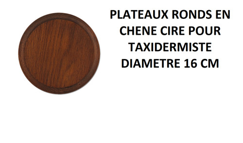 Plateau rond chene cire - rond, fab