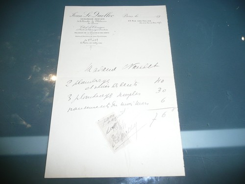 Ancien papier facture - papier,