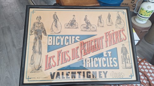 Ancienne affiche publicitaire - ancienne,