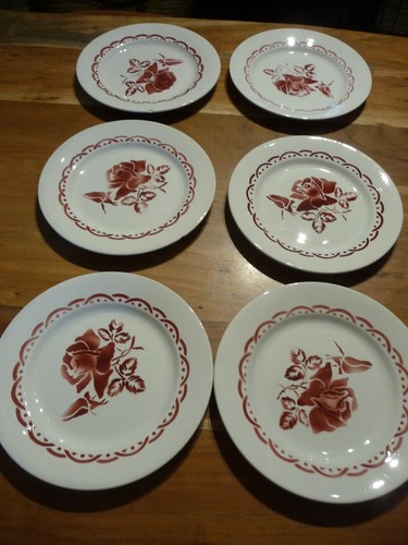 Lot assiettes digoin - 6,