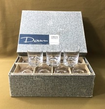 12 verre apéritif Gobelet whisky cristal signé DAUM FRANCE modèle BLANZEY 7,5 cm