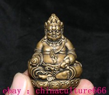 1.9" Old Tibet Buddhism Brass