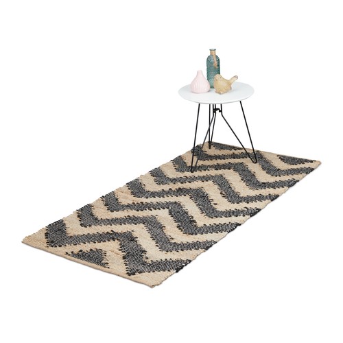 Tapis tissé couloir salon