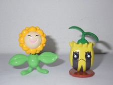 Lot de 2 figurines Pokemon Tomy vintage Héliatronc Tournegrin - Sunflora Sunkern