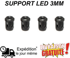 Lot 4 Porte LED 3mm Noir –